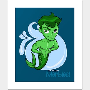 Green Merbie Posters and Art